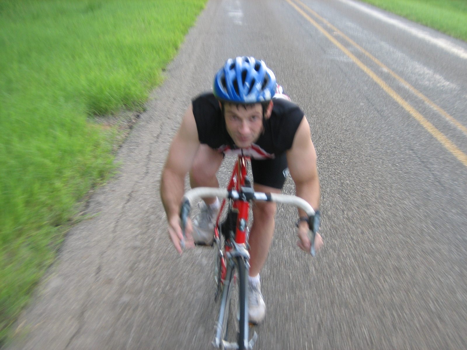 This would be much more fun if it weren't blurry.  But hey, how much am I expected to do while...