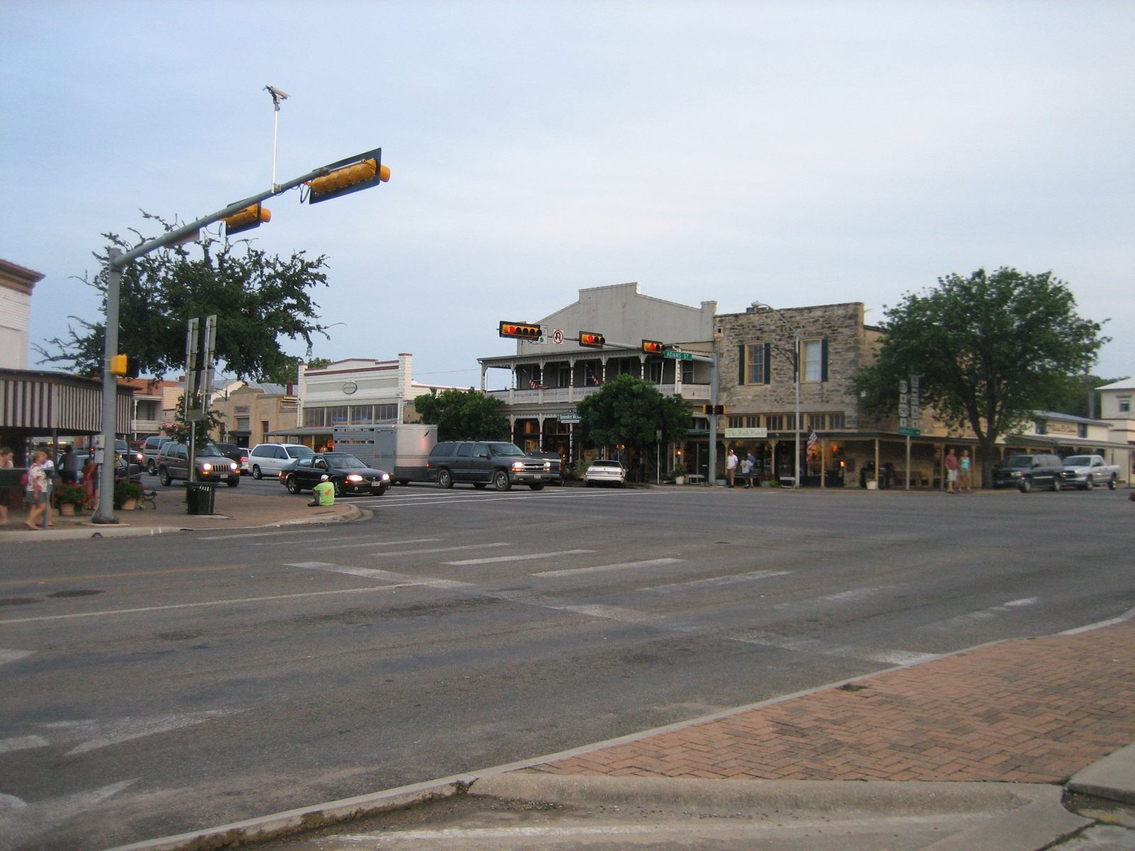 Downtown Fredericksburg, Texas.