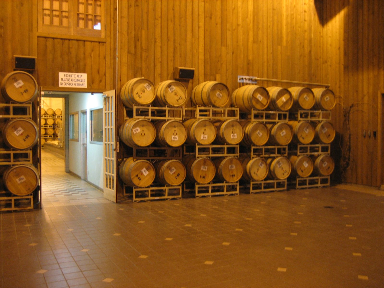 More barrels.  This room is actually used for parties; the next day there was to be a wedding there.
