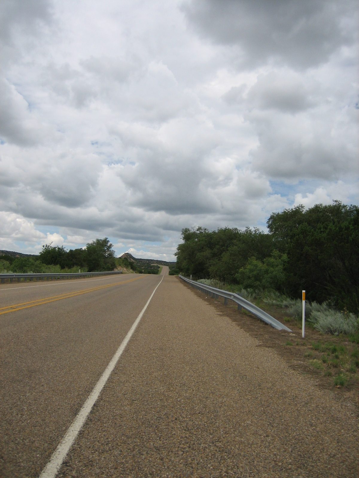 Leaving Quitaque, a town in Caprock Canyon.