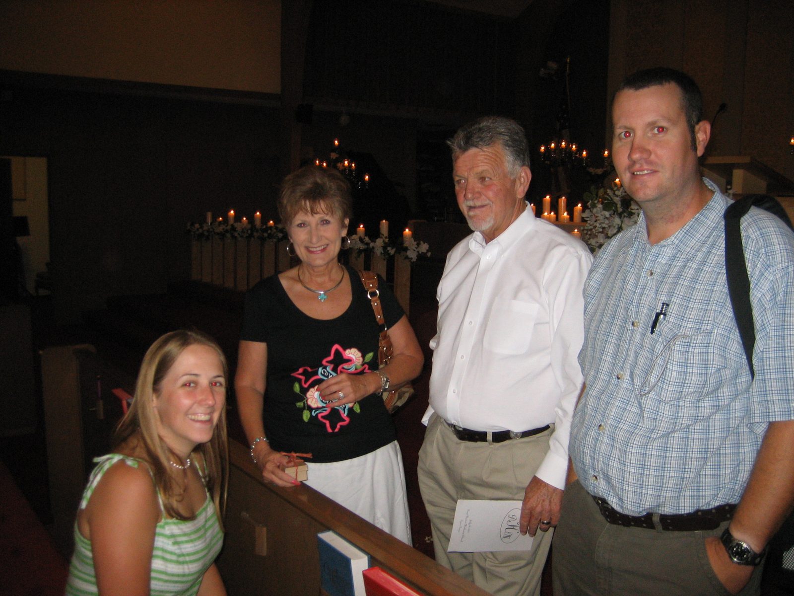 Catherine, Jay's mom (Cathy), Jay's stepfather (Darryl), and Jay's brother (Jerry).