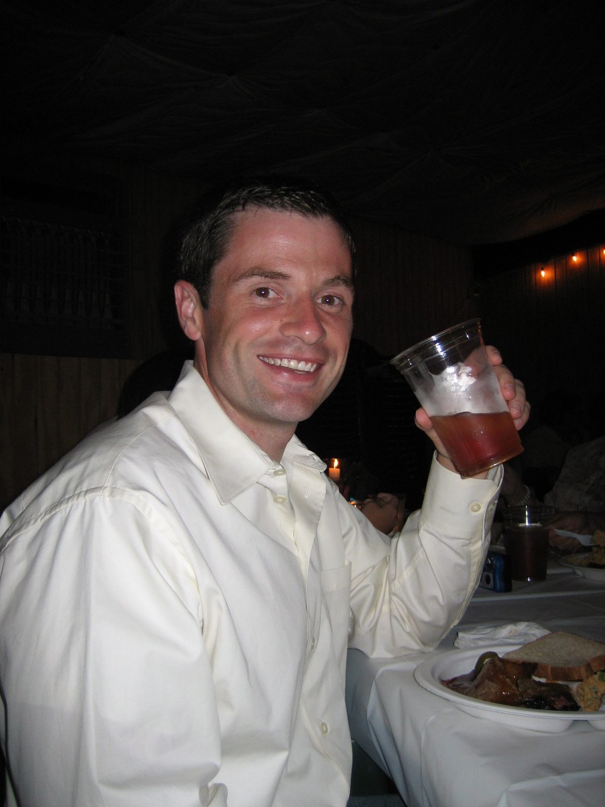 Jay at the reception dinner.