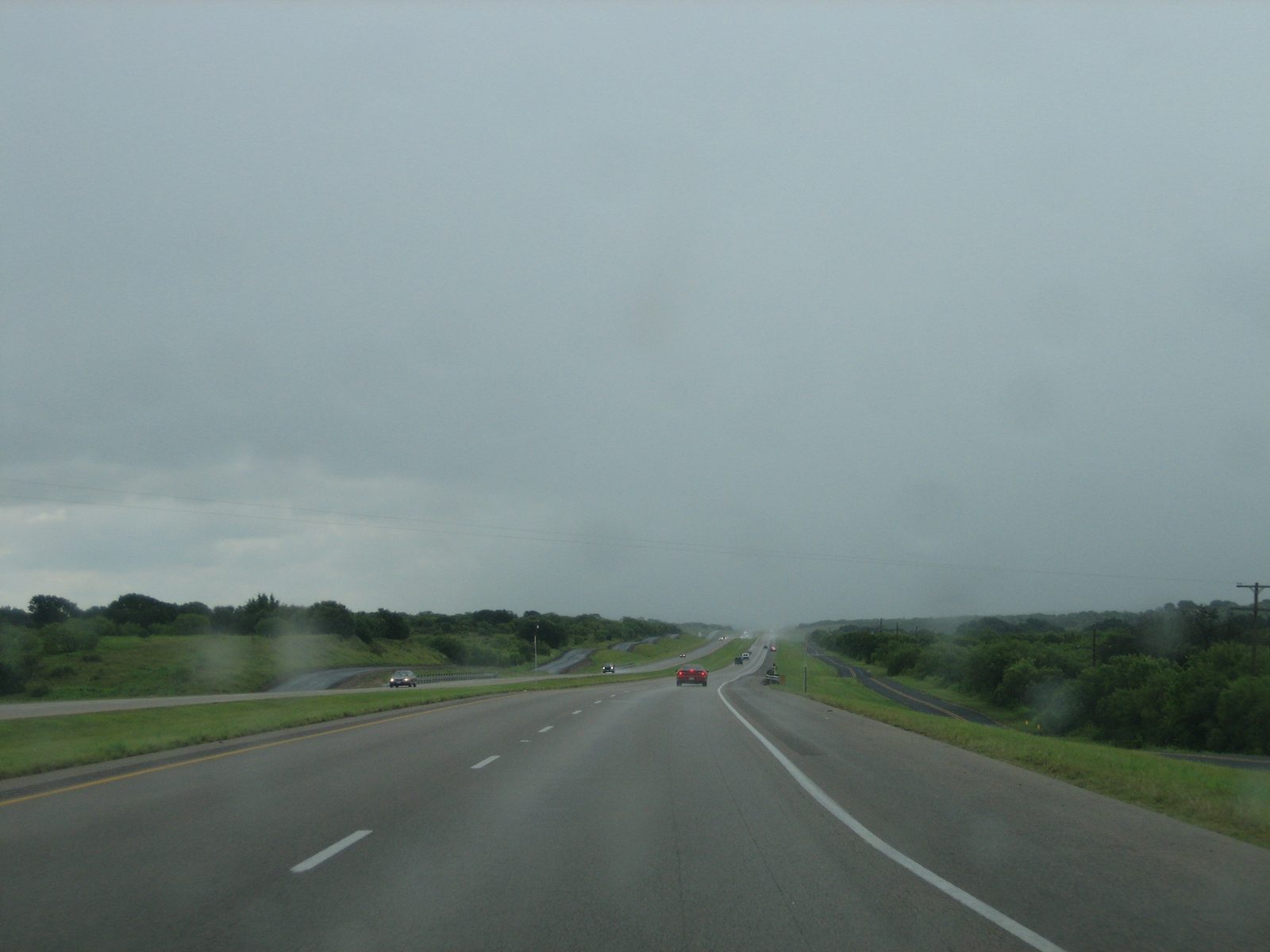 Rain in Texas comes out of nowhere.