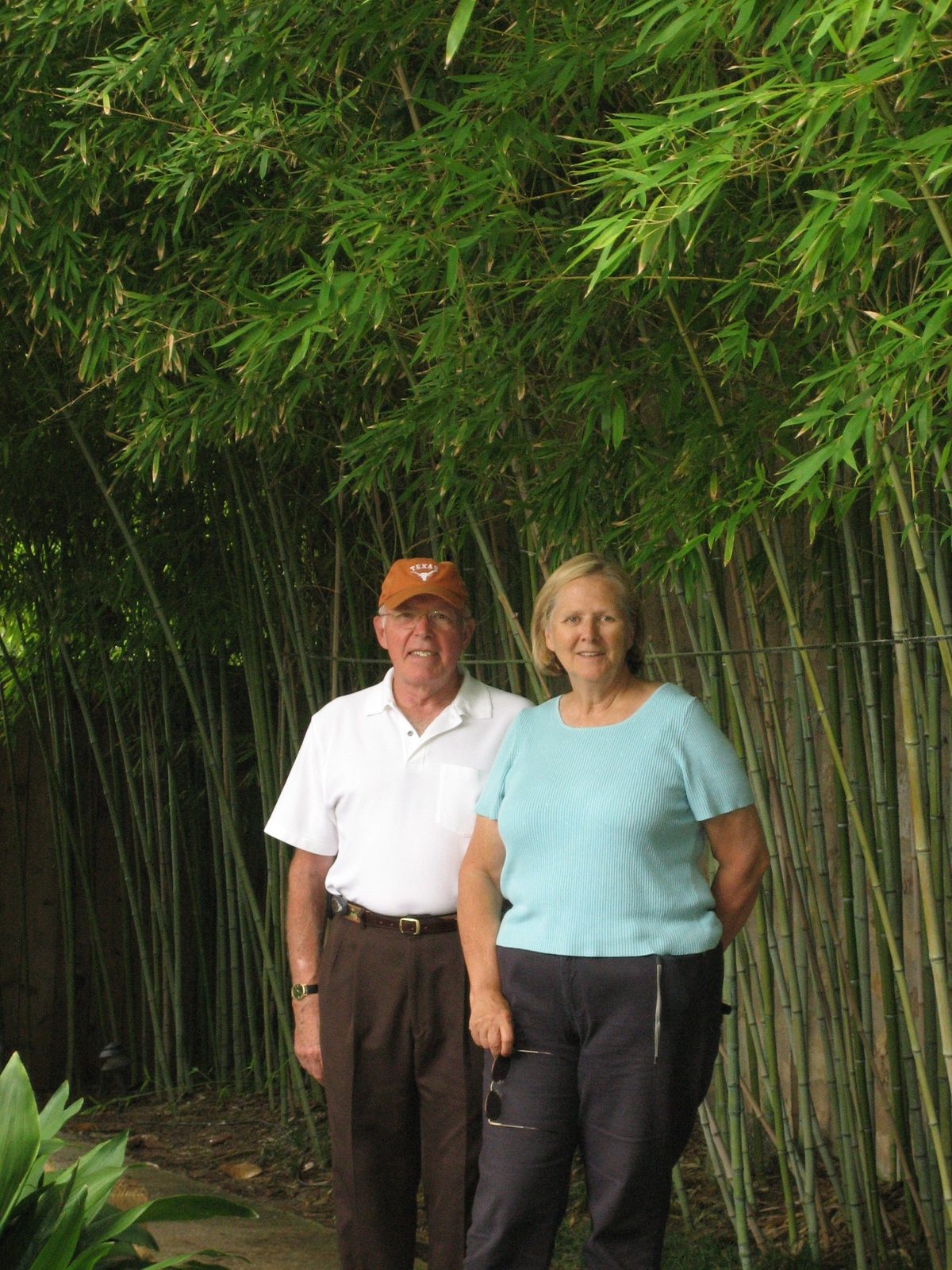 Mom and Dad in the Garden.