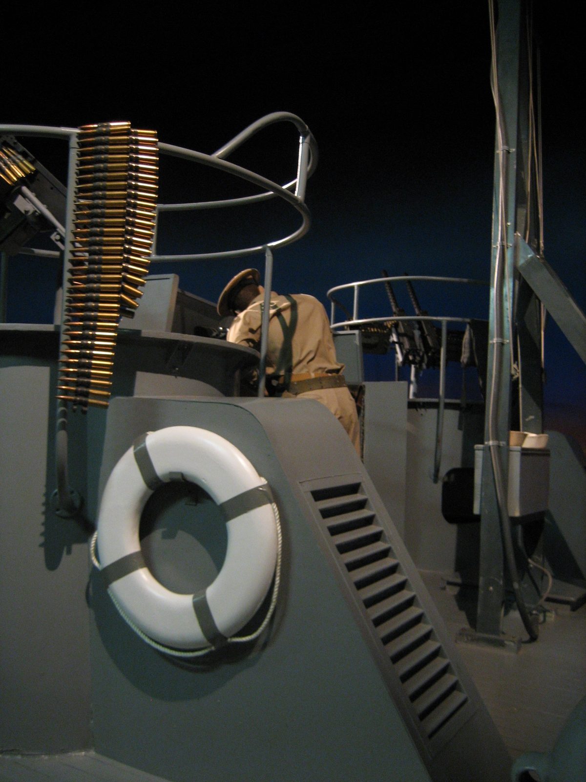 Midship of the PT boat.