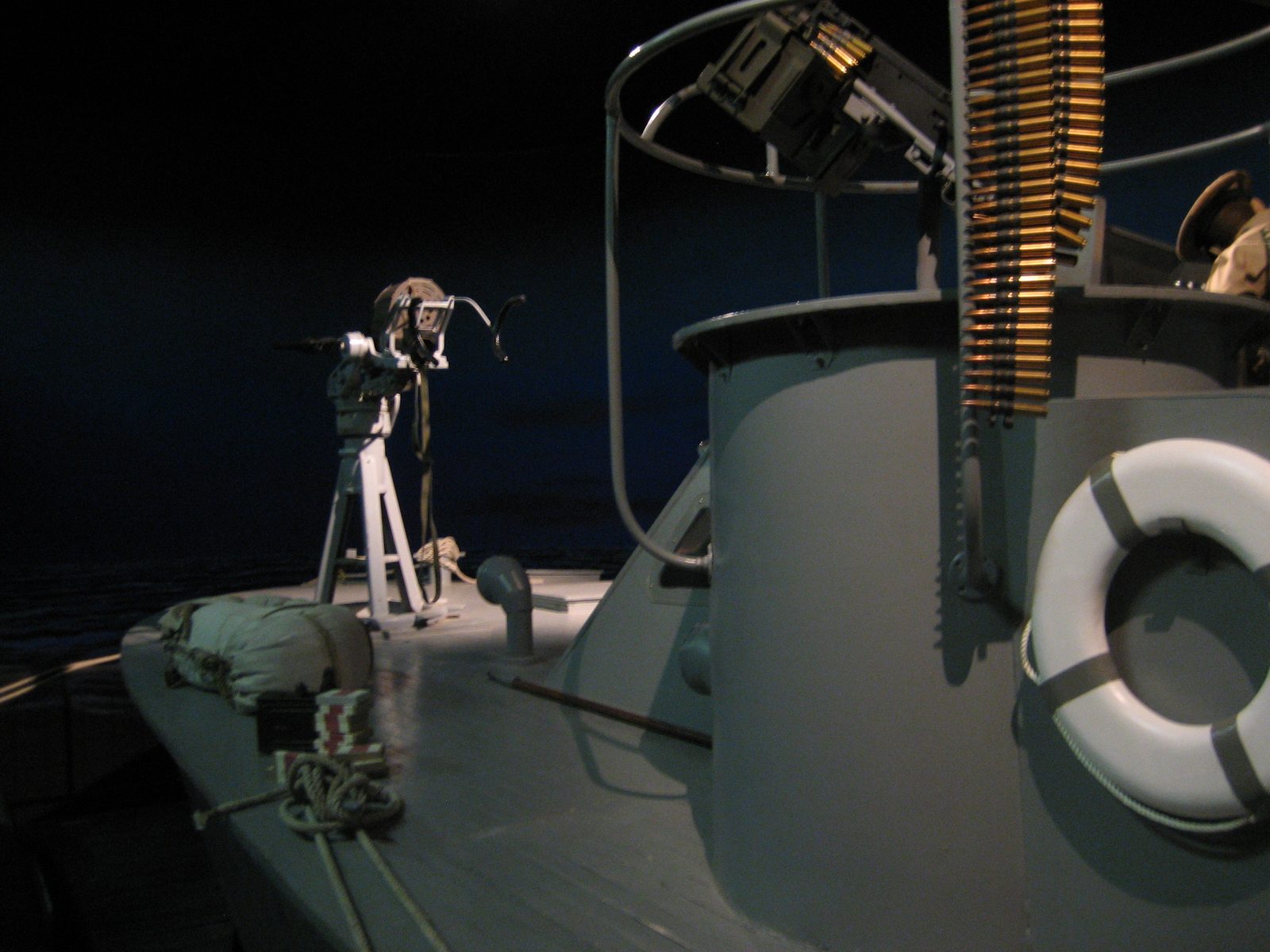 The bow of the PT boat.
