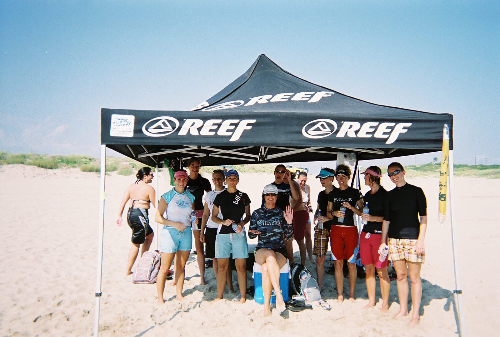 Reef tent, organizational shot.