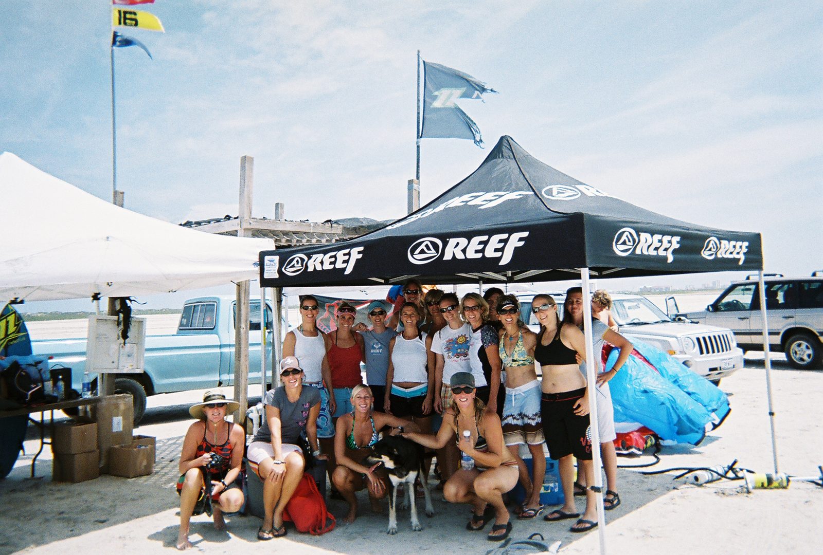 Reef tent group shot, take a million.