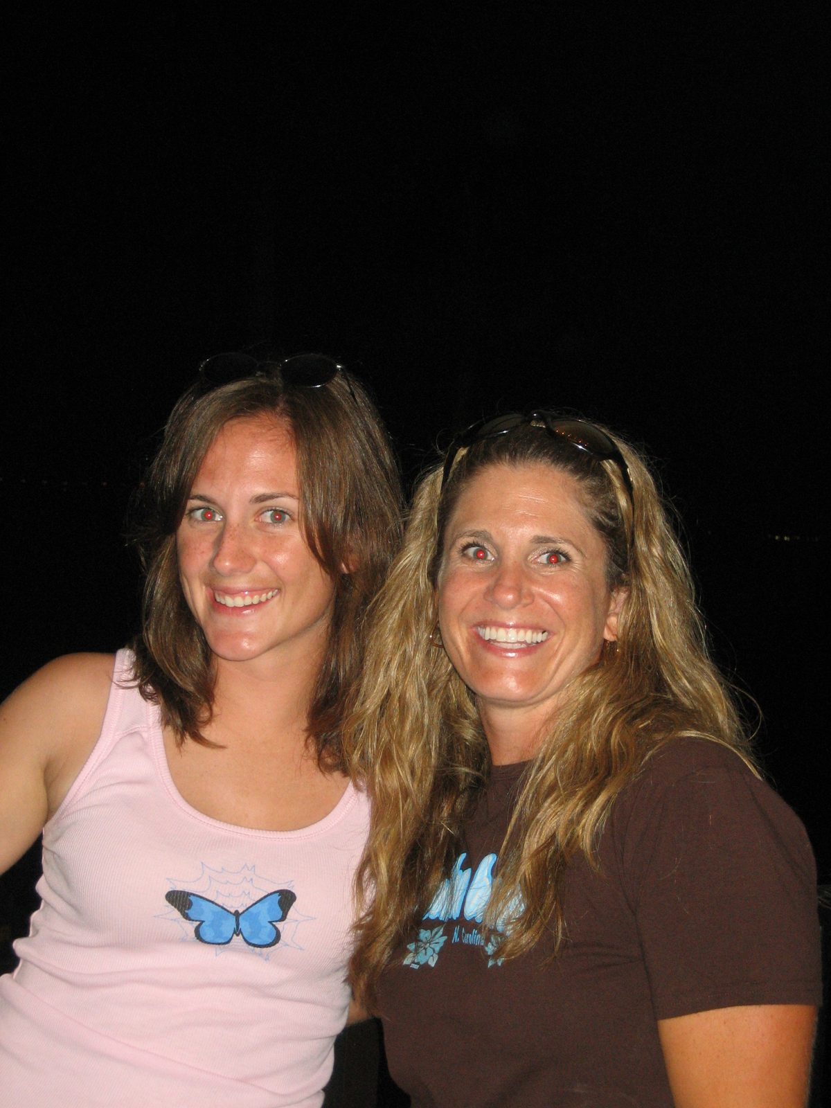 Carrie and Justyne Saturday night at Gretchen's.