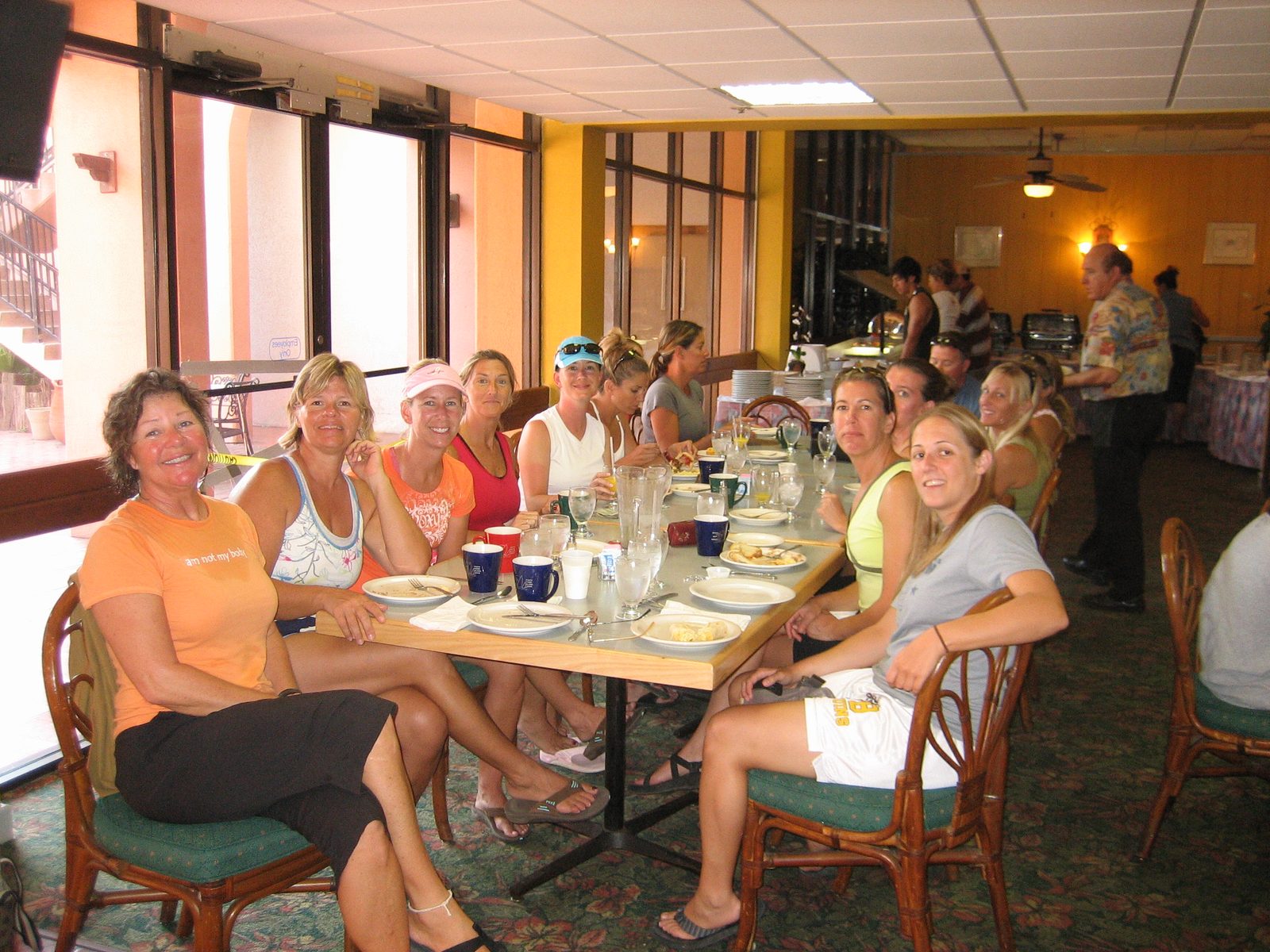 Sunday breakfast at the Bahia Mar.