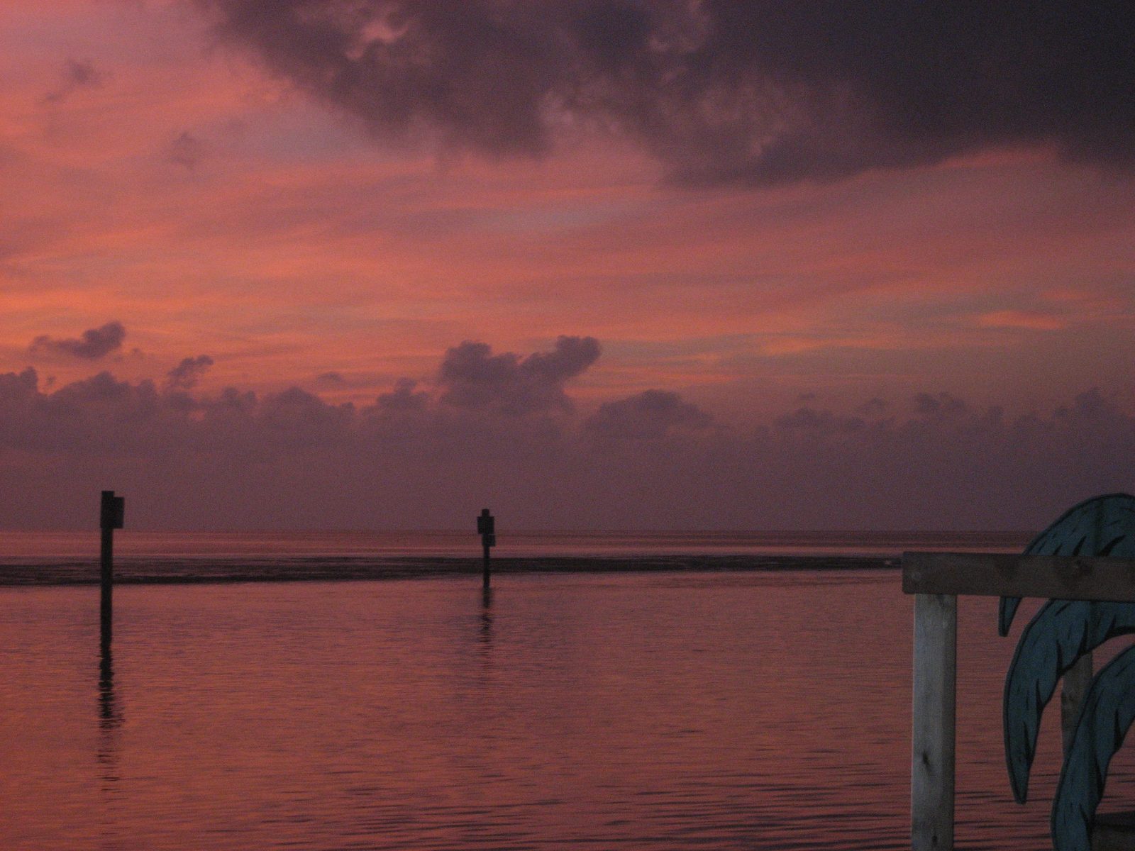 The sunset before the fireworks.