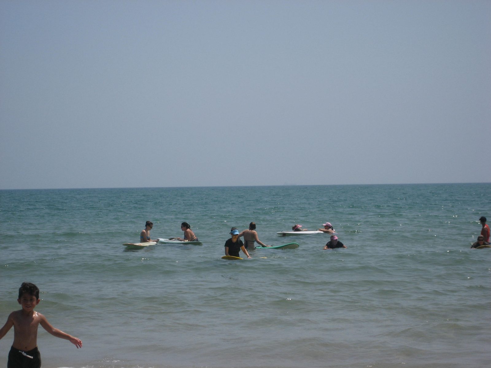 Attempting to surf, stand-and-paddle, etc.