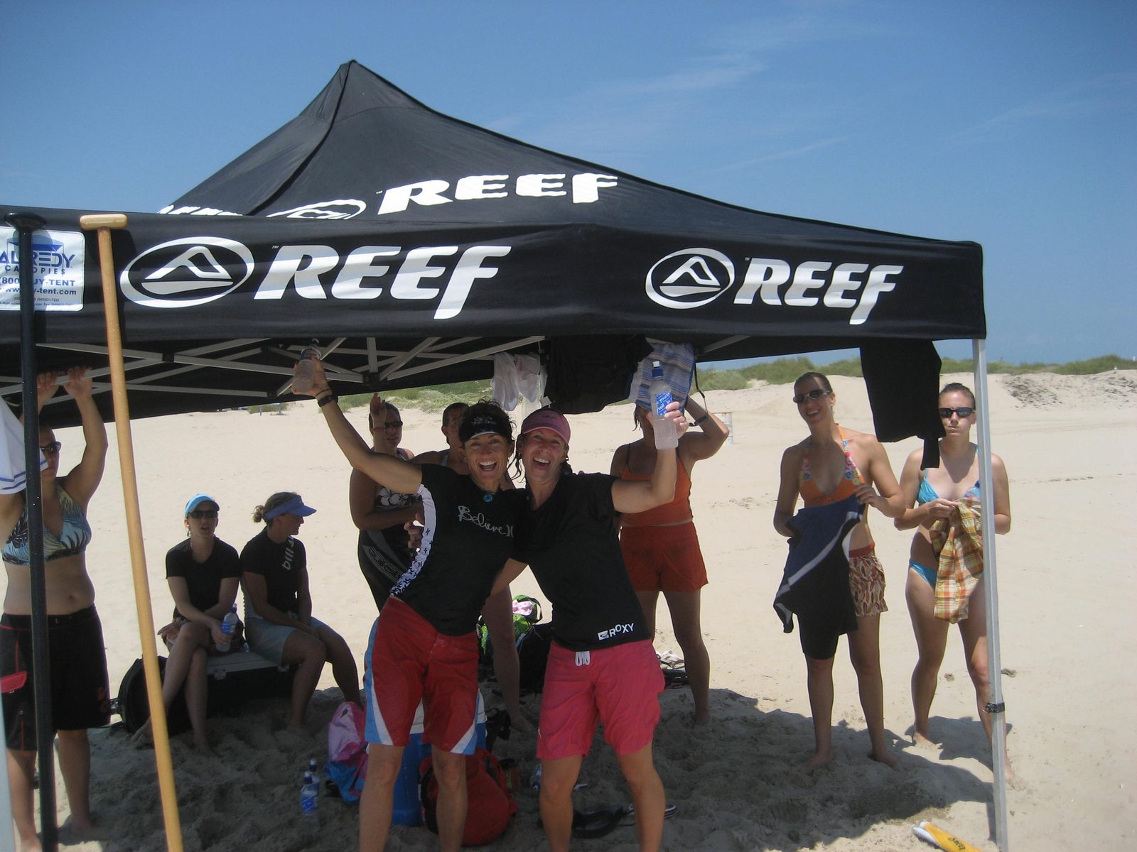 Cindy and Jules under the Reef tent.