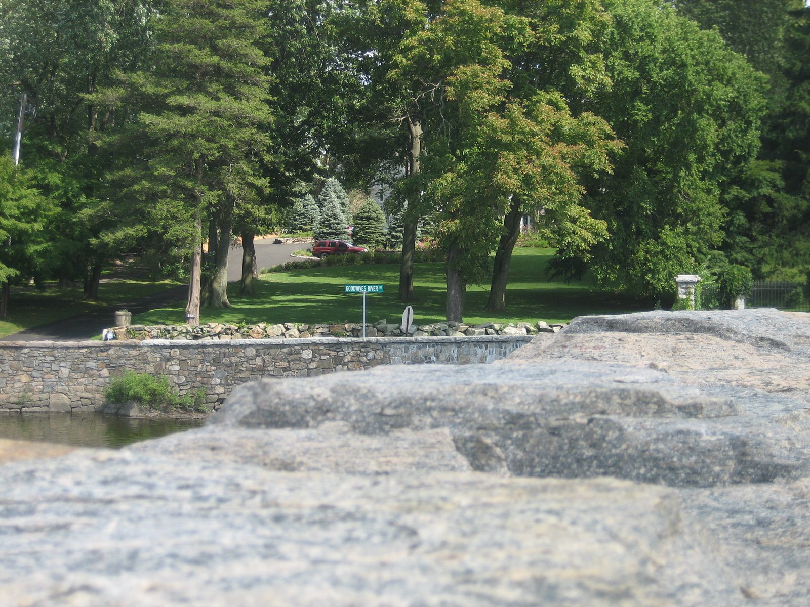 Looking back at Goodwives River Road