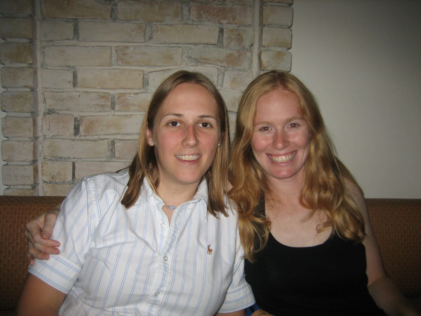 Catherine with Libby (hockey team founder)