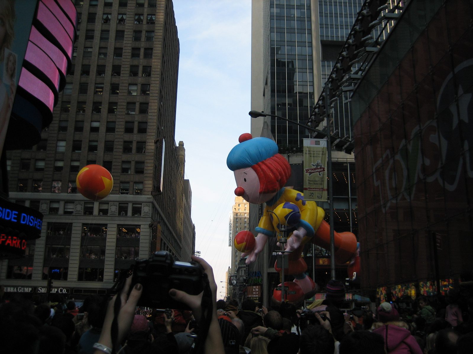 We got a little bit closer to Broadway and Times Square when this float went by.