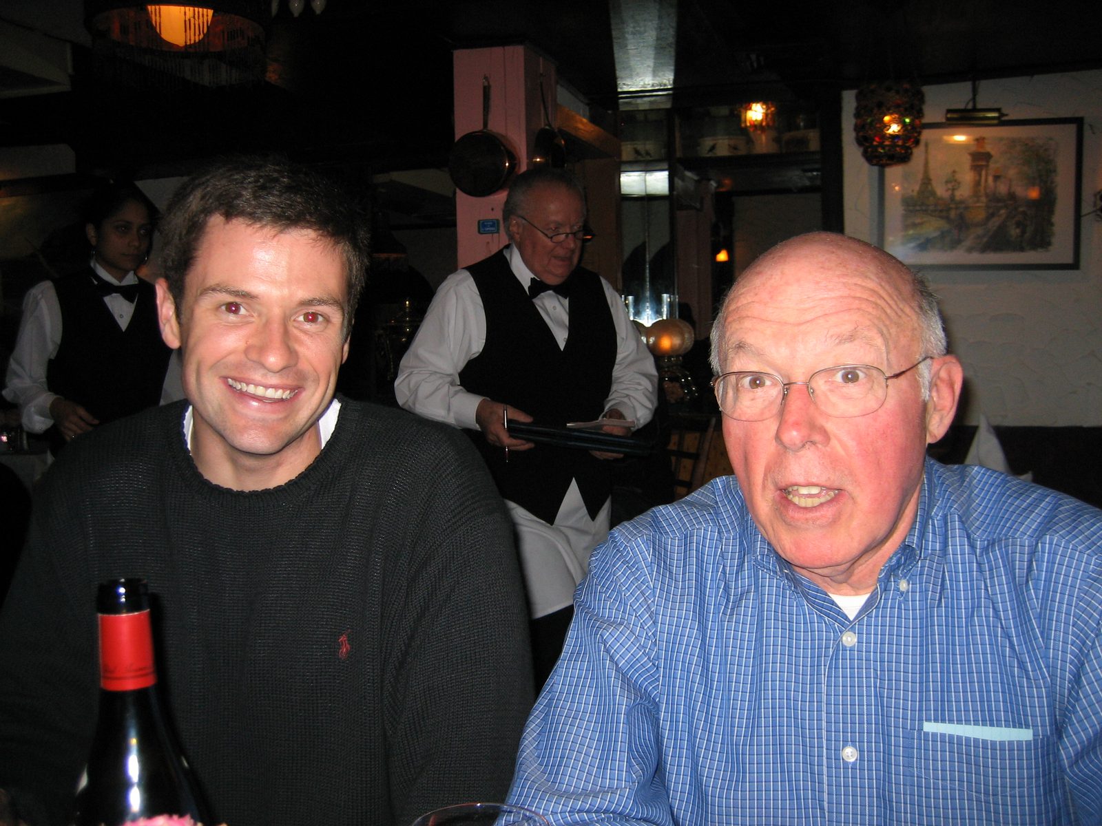Jay and an apparently surprised Dad.