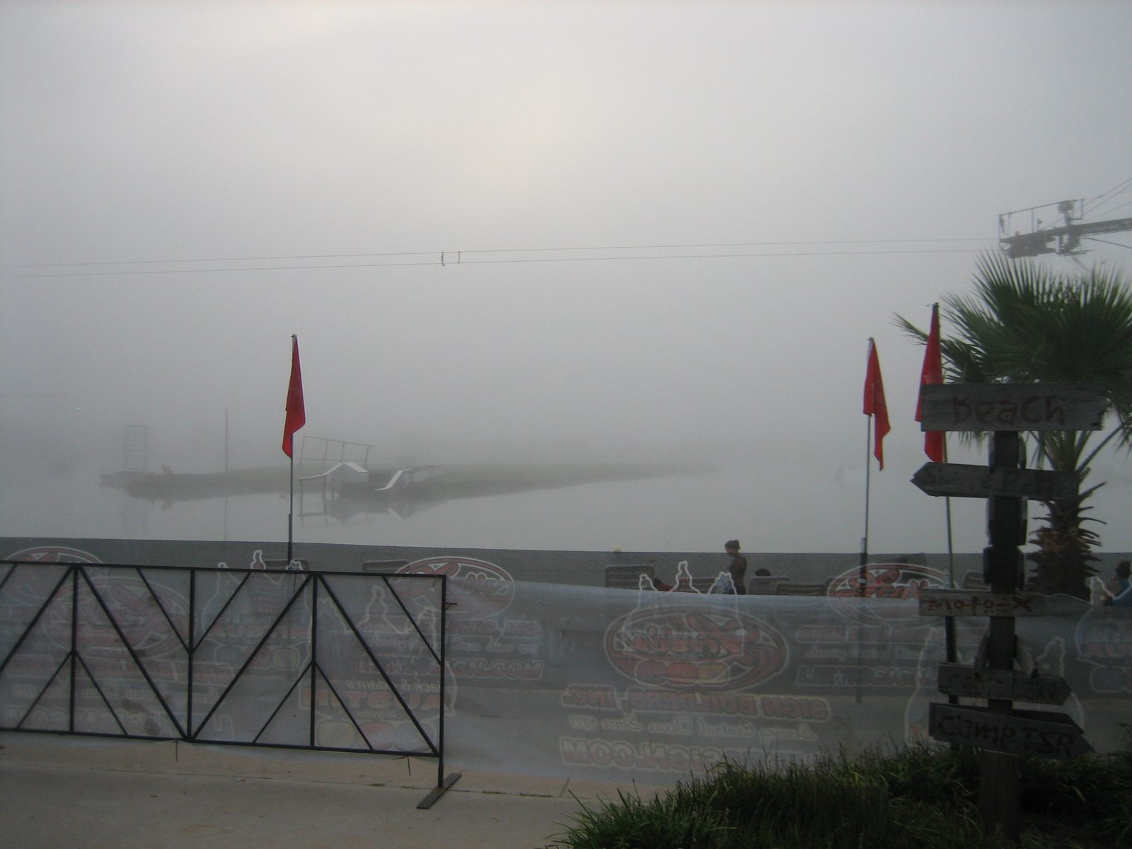 7am at the Texas Ski Ranch.  70 minutes pre-start of the race.  Much of the fog had lifted...