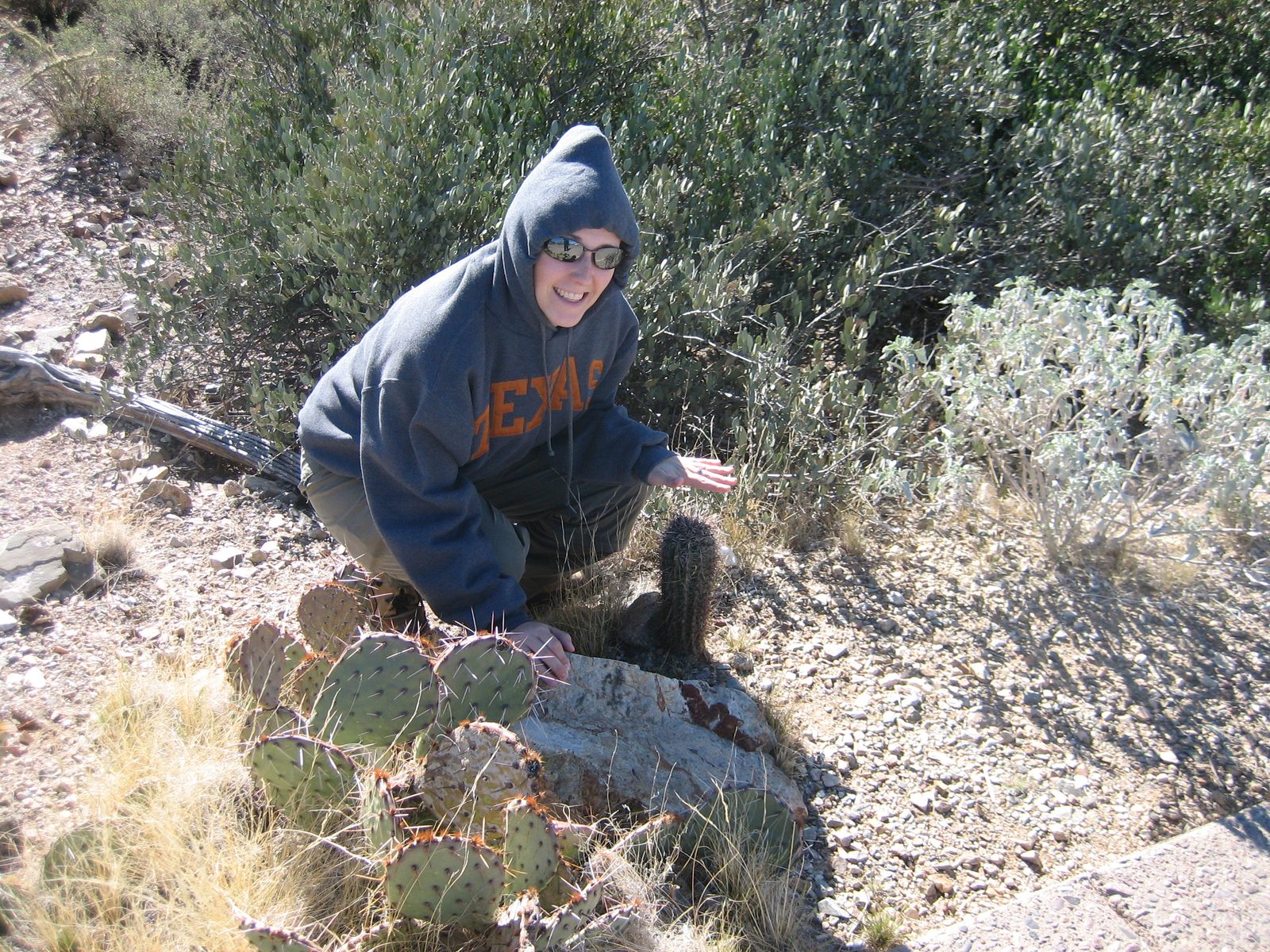Catherine with a "baby" saguaro at the Arizona-Sonora Desert Museum outside Tucson.  By baby, I...