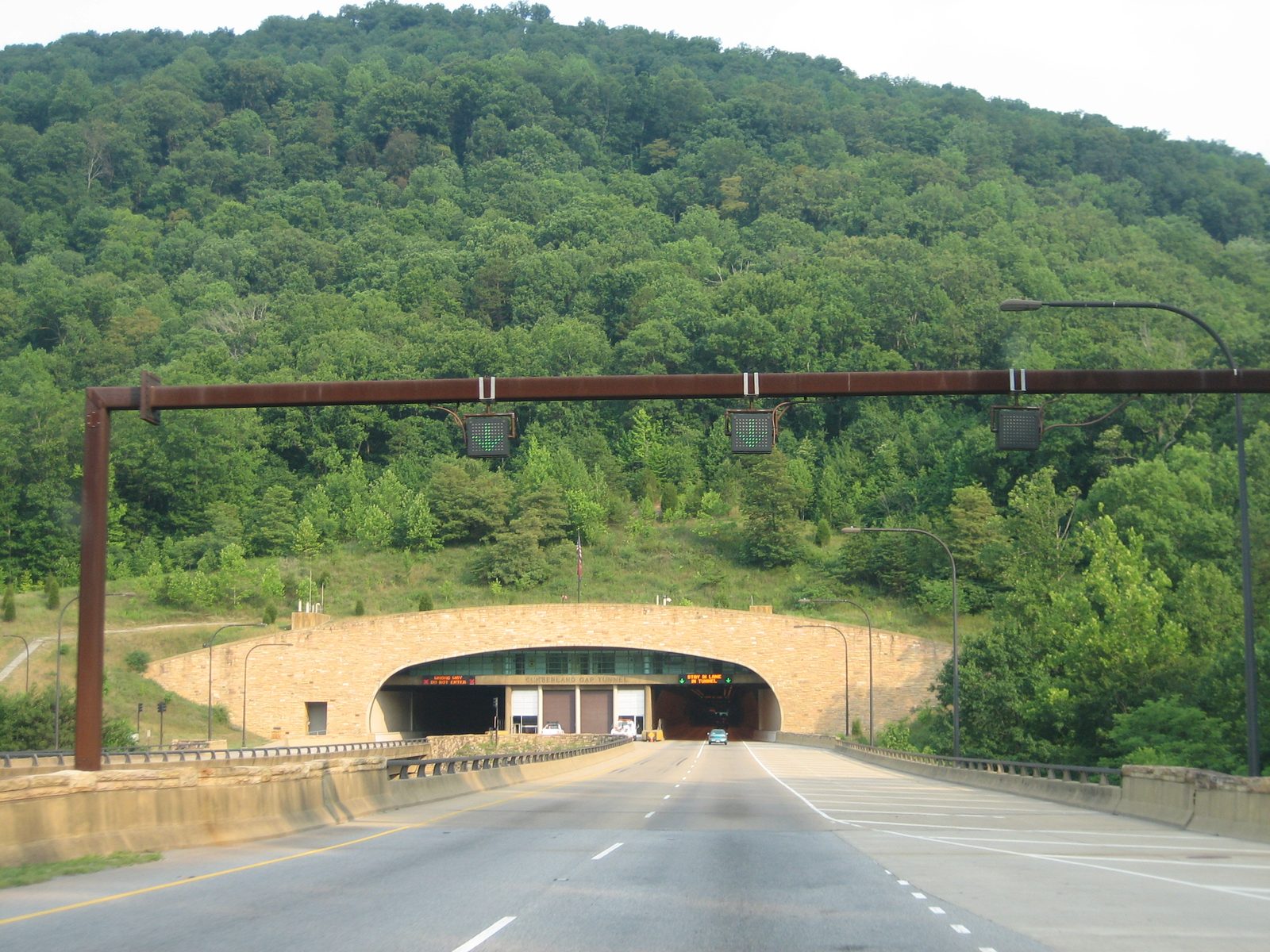 The entrance to the tunnel to Kentucky, just around the corner from Cumberland Gap.