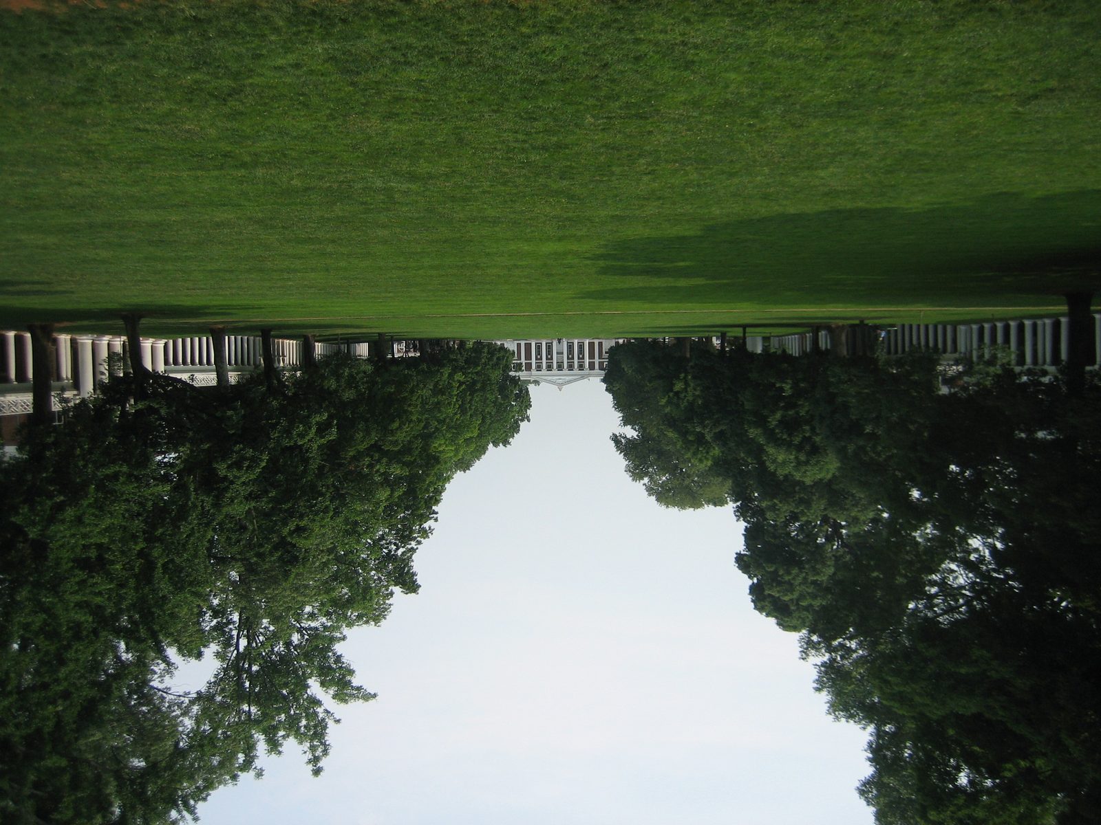 No, this wasn't taken upside down.  One of my two favorite places on campus.  Be sure to...