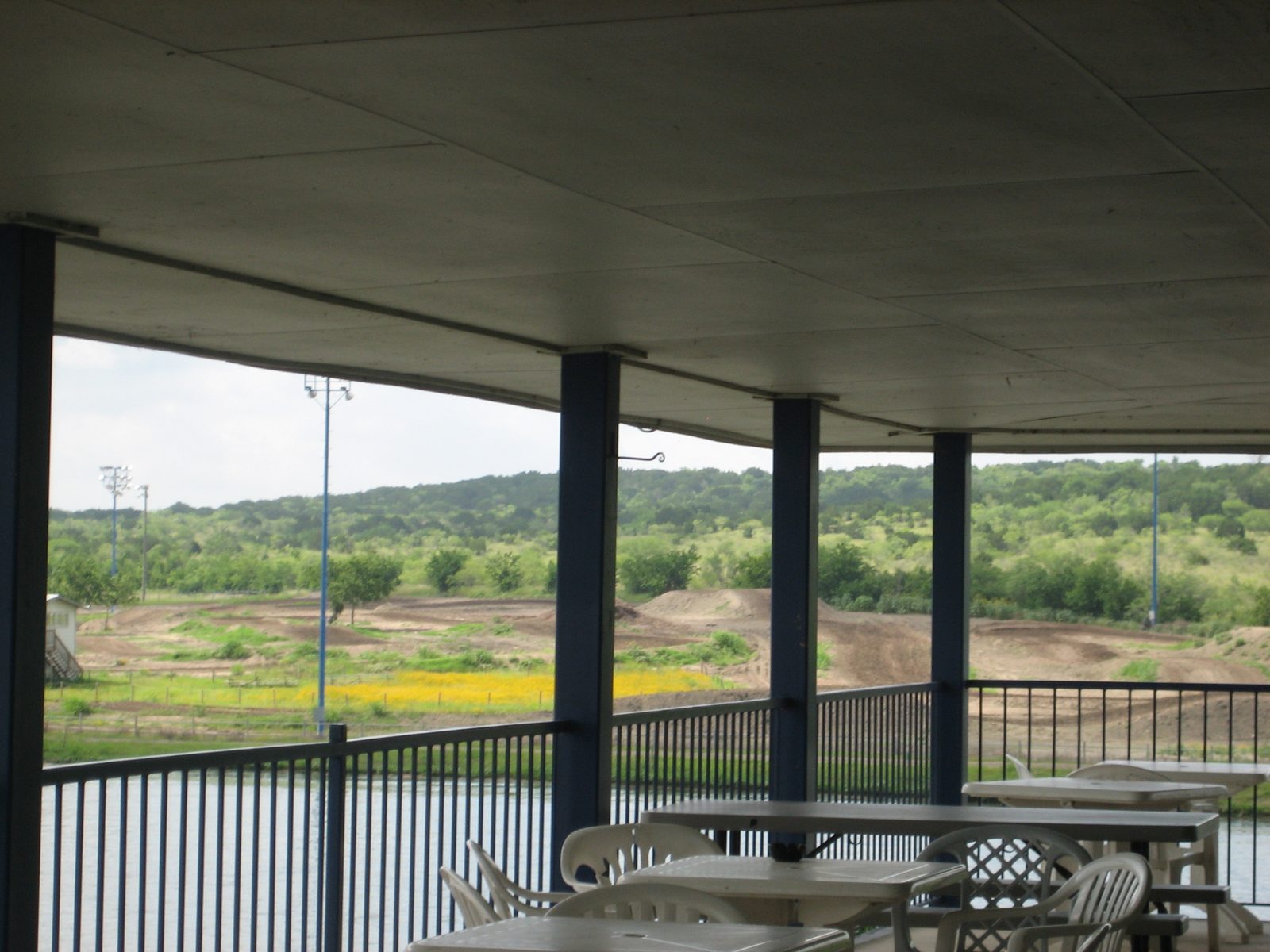 The Ski Ranch's restaurant overlooked the lakes AND the motocross track.