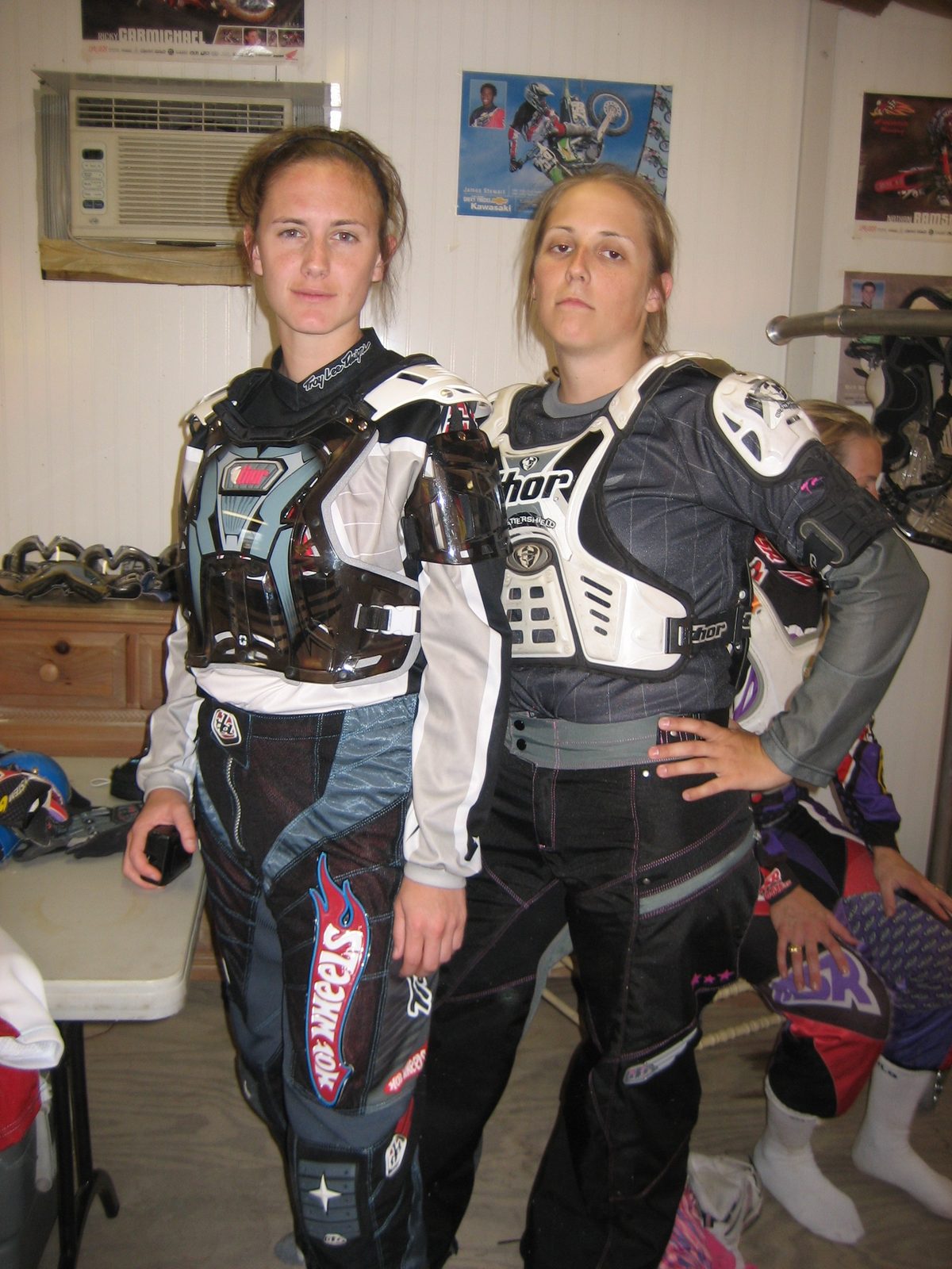 Carrie and Cat are ready to go.