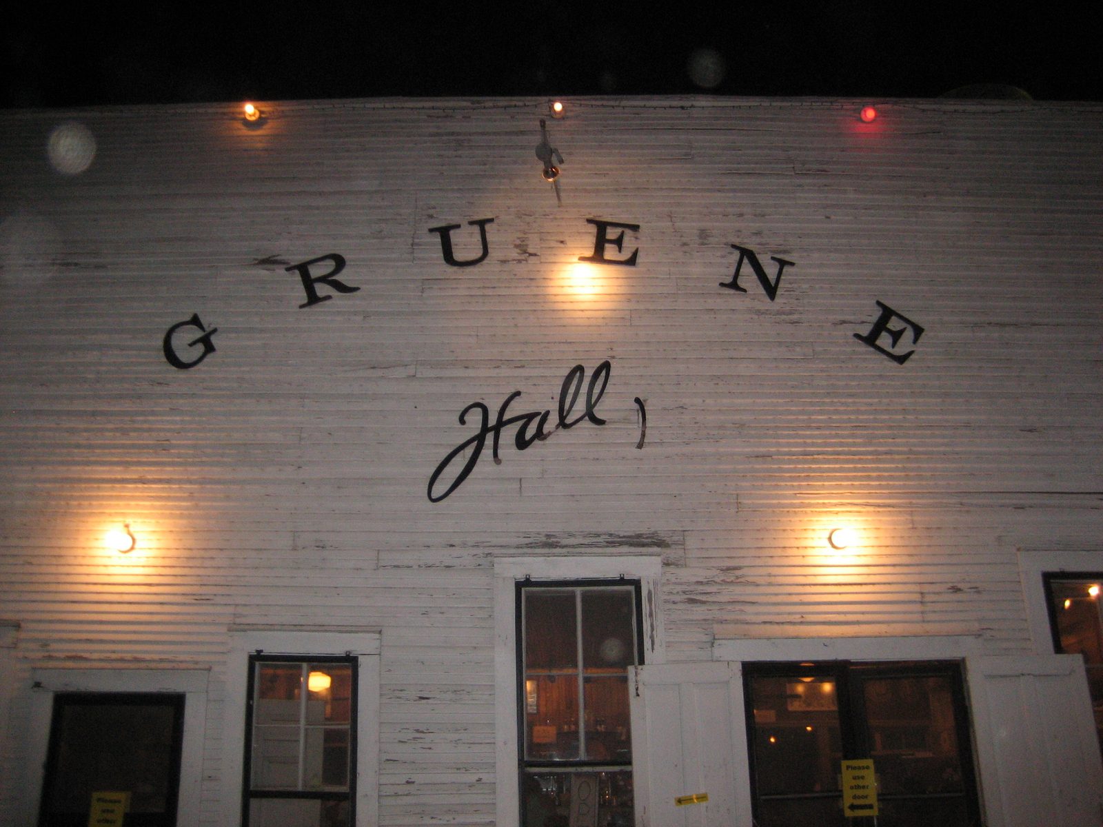 Gruene Hall, where the concert took place.