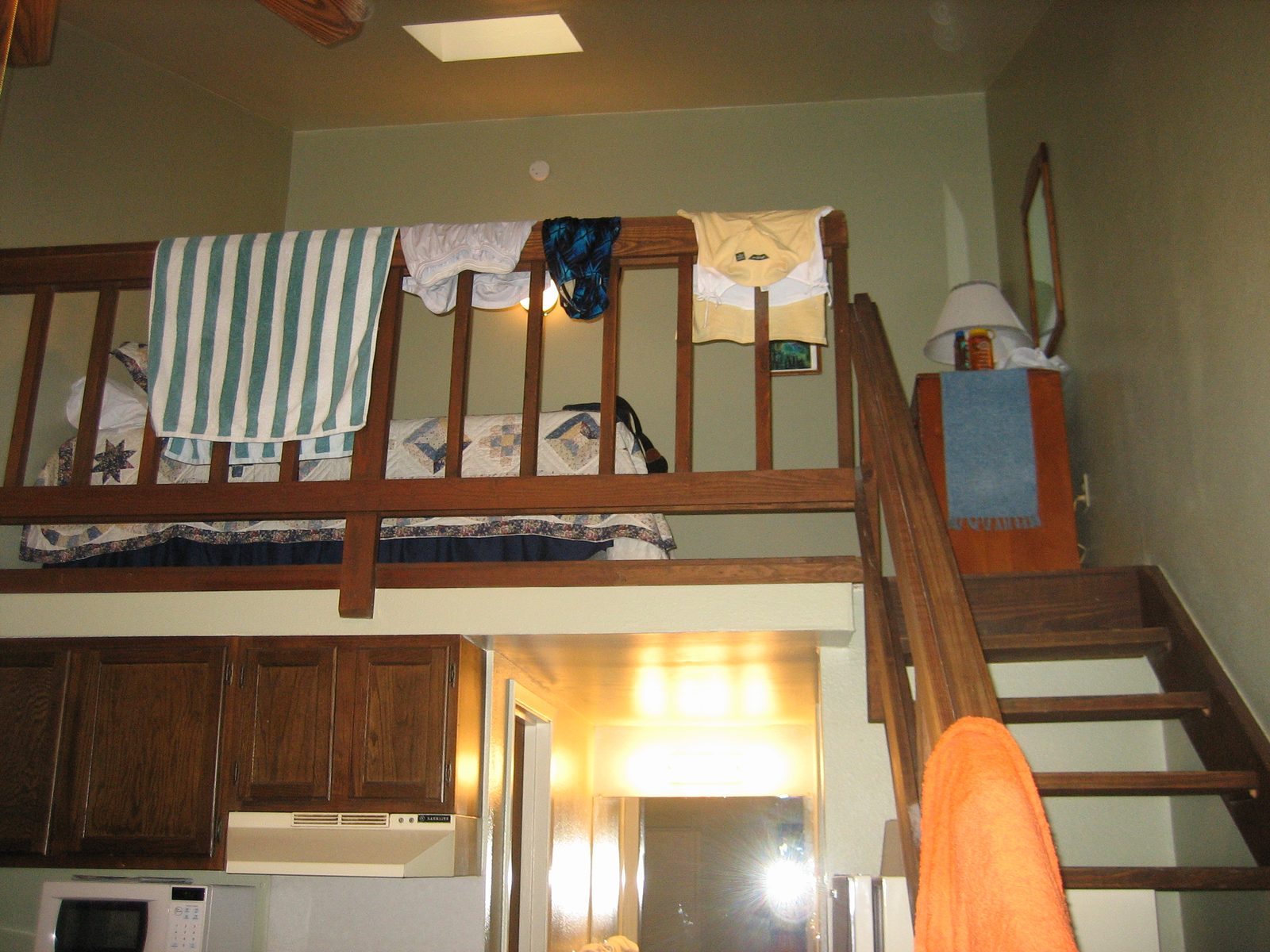Looking up at my loft.