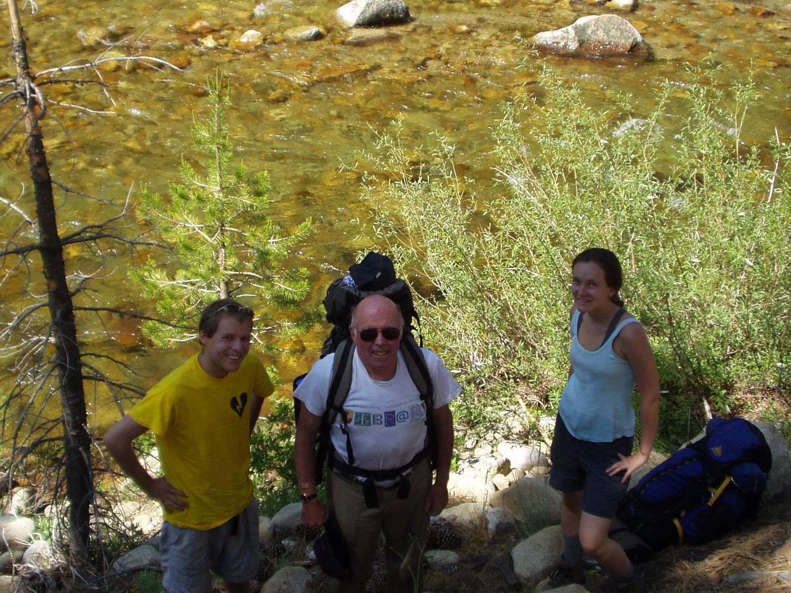 John, Dad and Rachel.  River successfully forded without any casualties.  Actually, I think I...