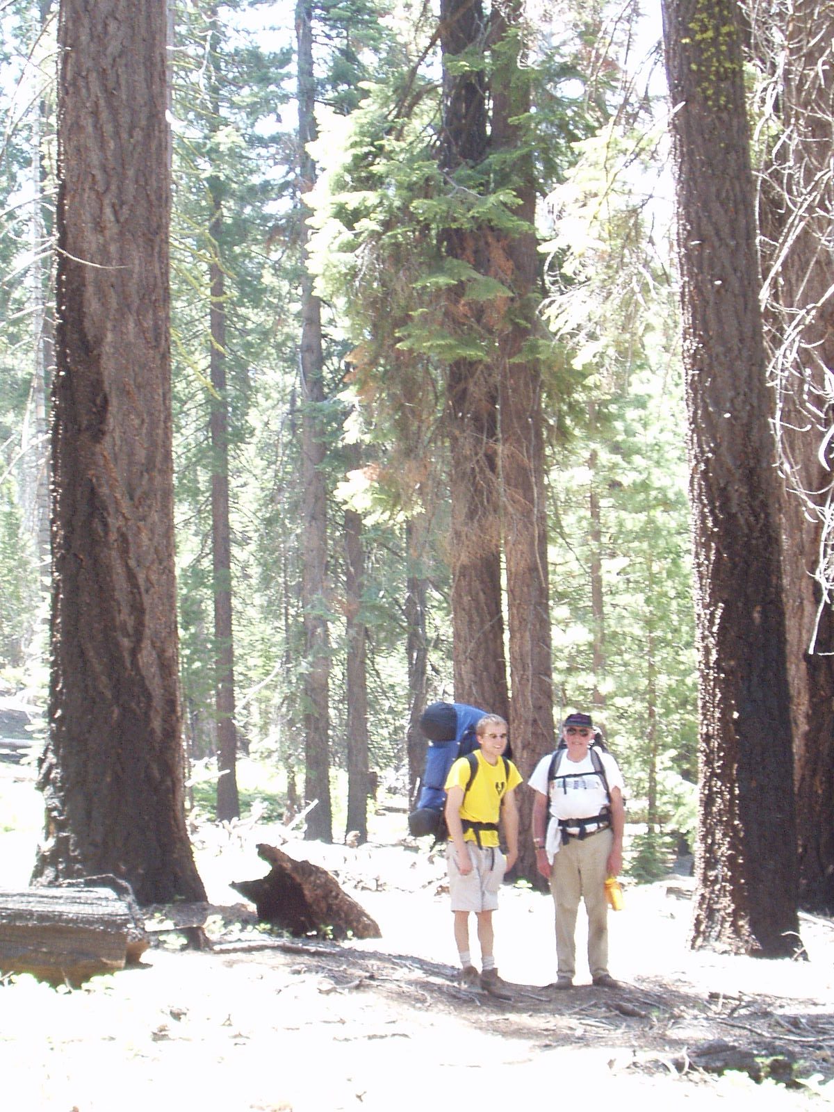 John and Dad hiking.