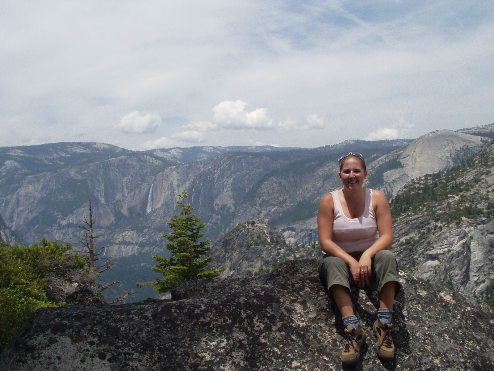 Catherine and Yosemite Falls.  On aptly named Panorama Cliff trail.