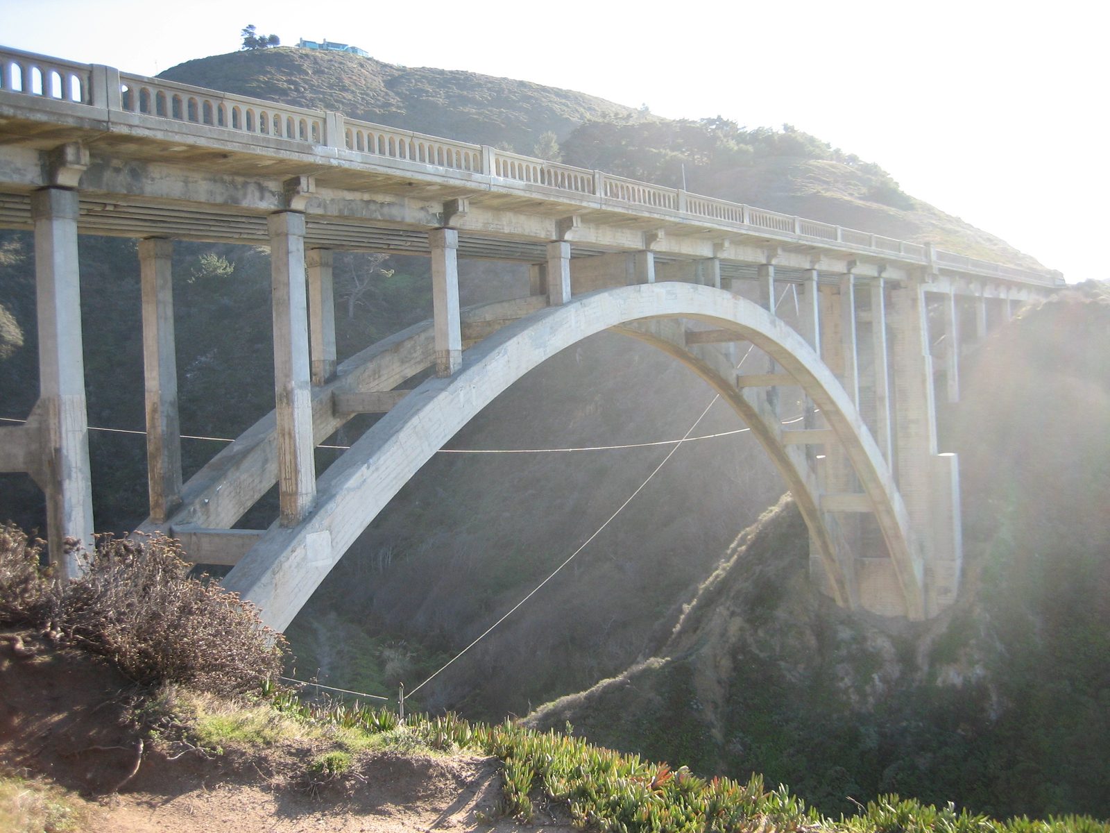 The Rocky Creek Bridge.  Would have been much more awesome had those power lines not been there.