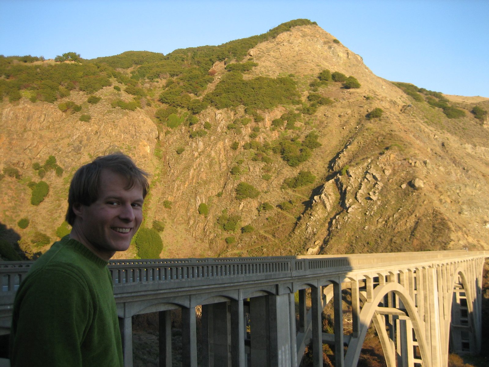 John at the Big Creek Bridge overlook.
