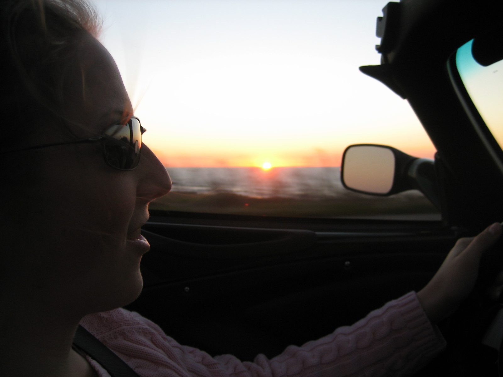 Sunset over the Pacific.