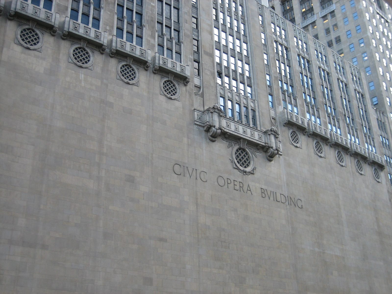 Civic Opera Building, built in 1929.