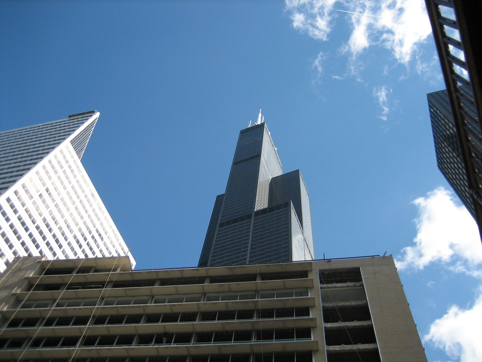 Another glimpse of the Sears Tower, towering (ha) above everything else.