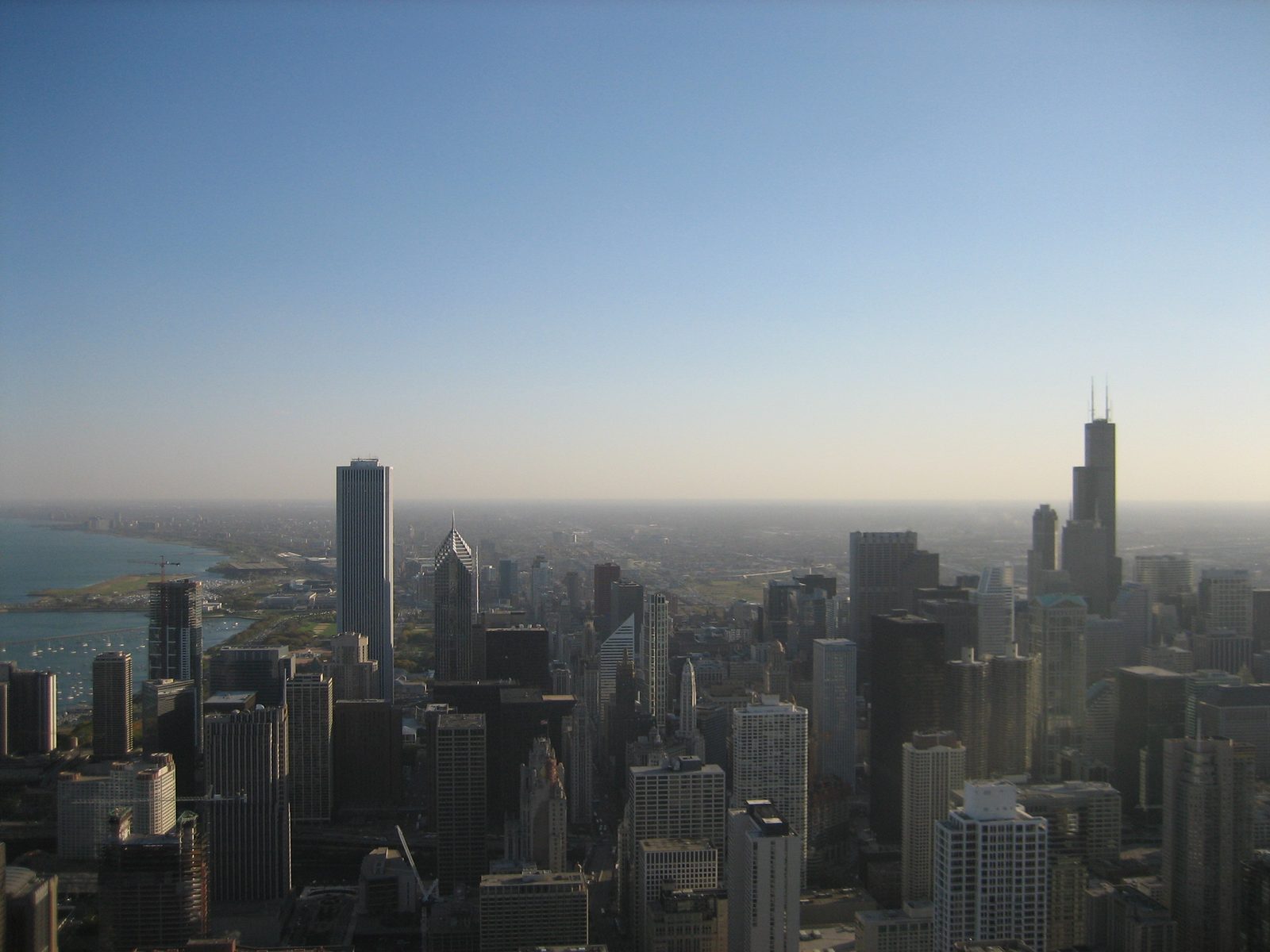 Looking south from the top of the Hancock Building.d