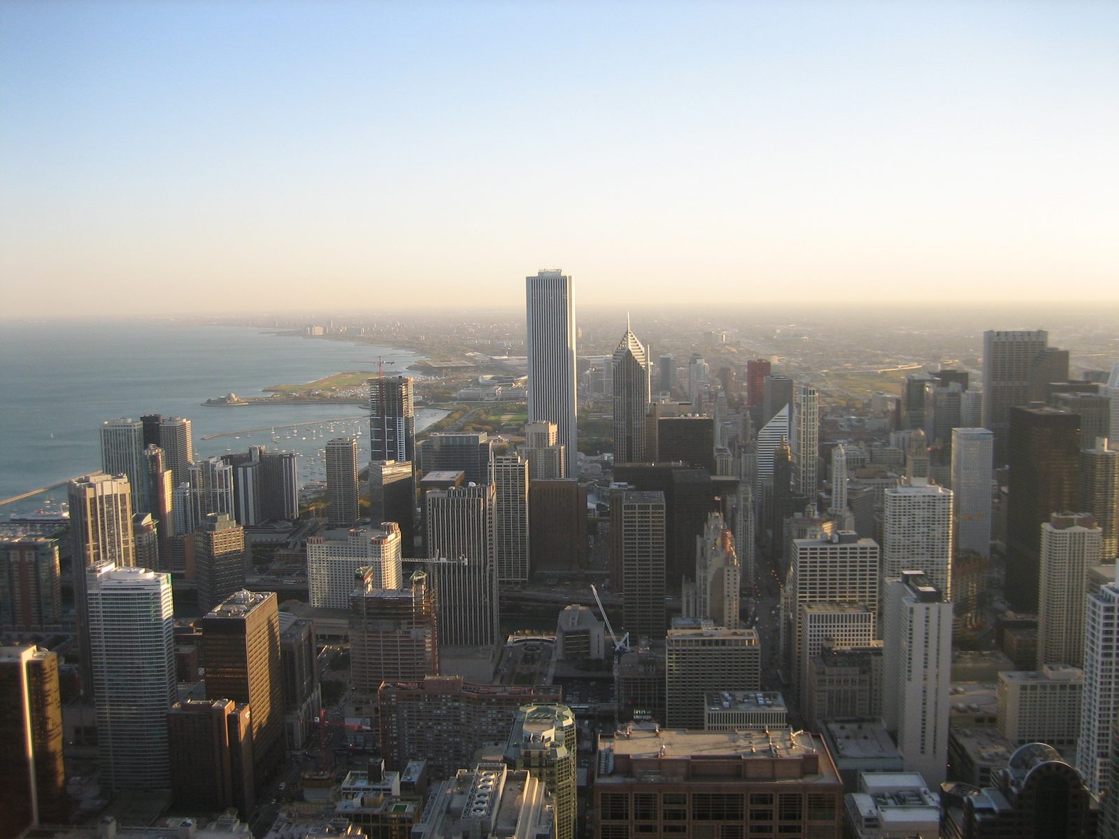 Another south view.  This time, from the bathroom.  The women's bathroom in the Hancock Building...
