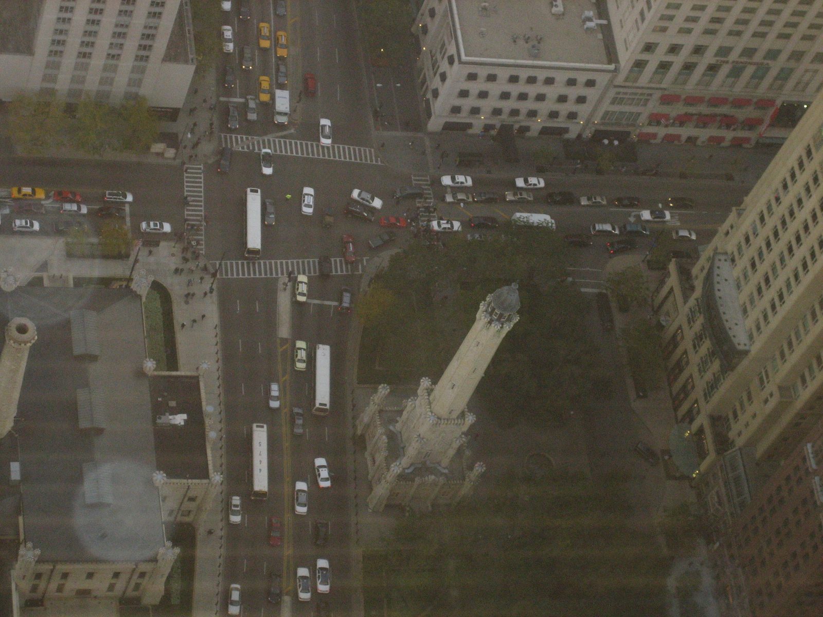 Looking down on the Water Tower again.