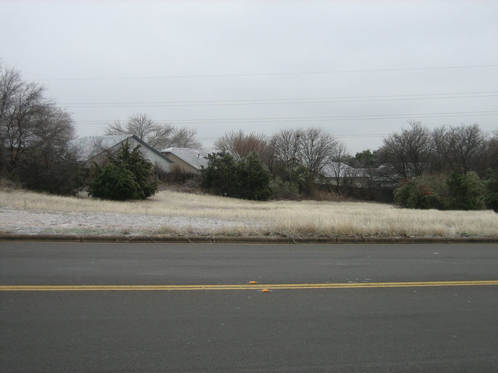 The field across the street from the back exit of my apartment complex.