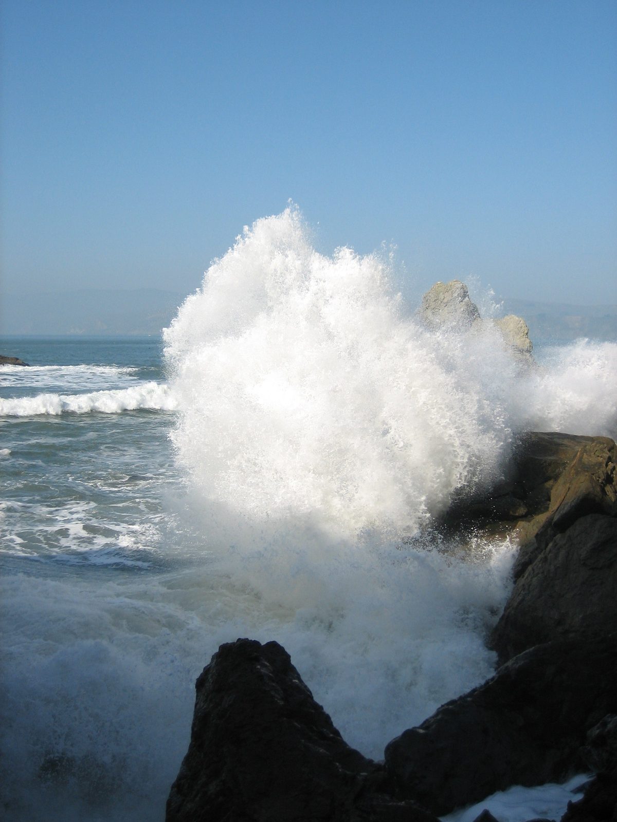 ... and he was dragged out to sea.