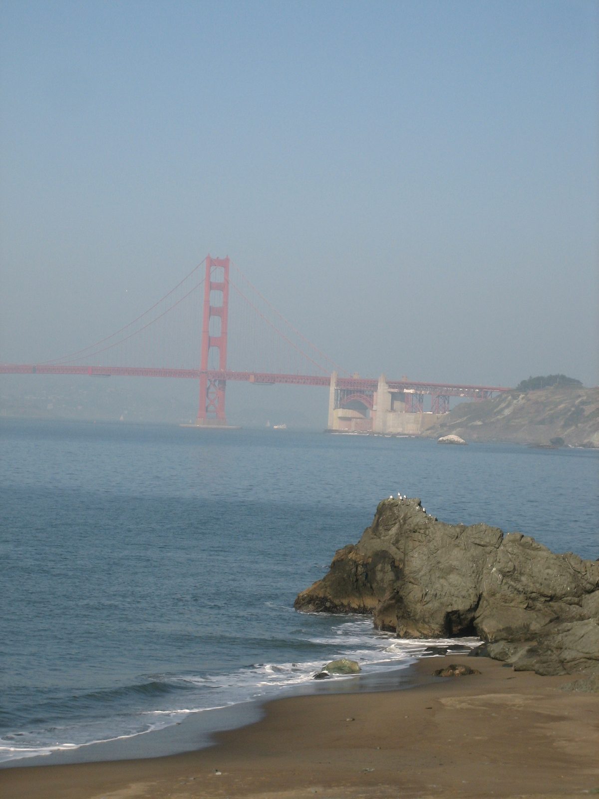 Looking at the bridge from a view not always seen - from the southwest.