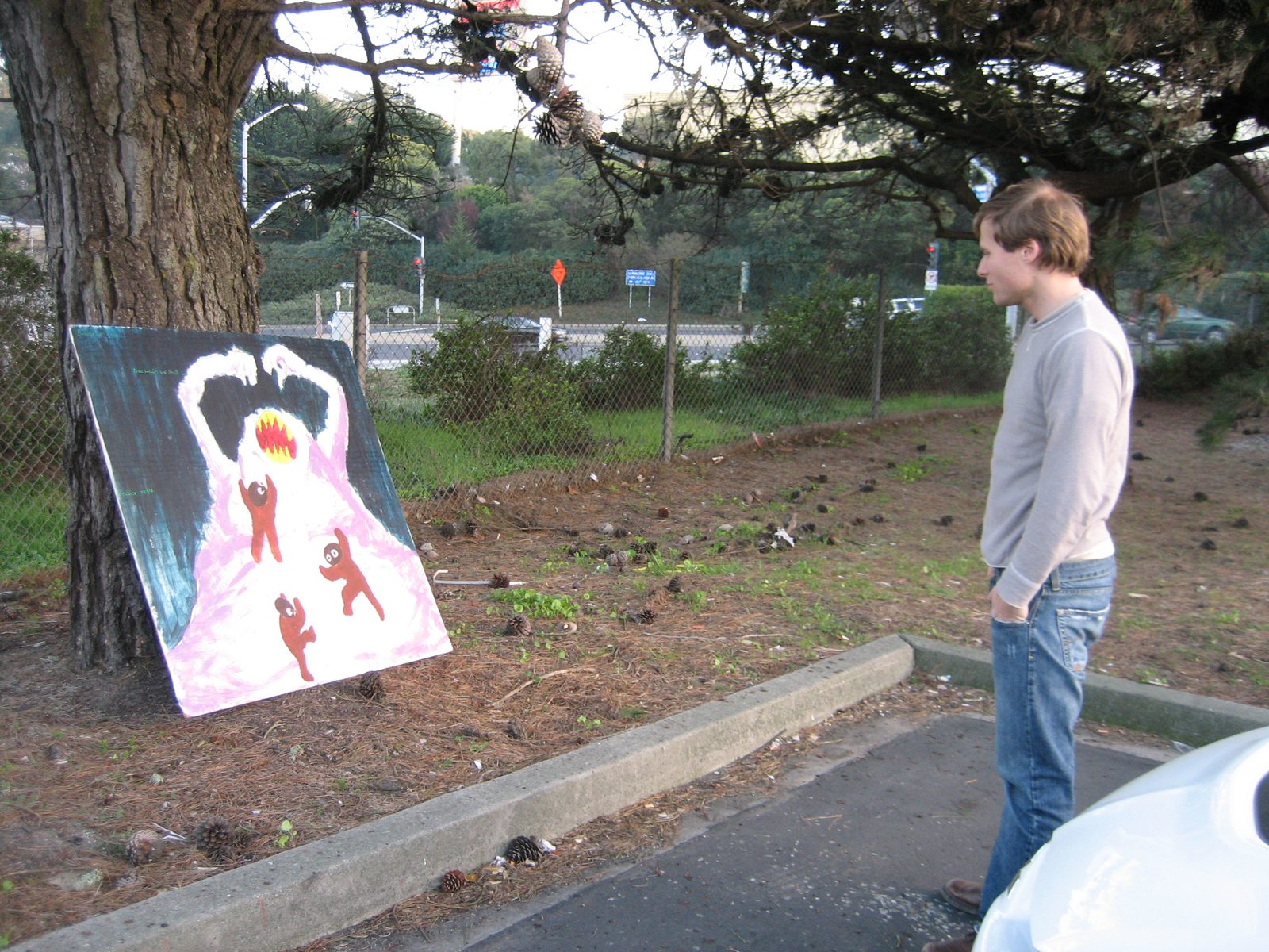 John contemplates Mr. Monster, and debates how much he wants him in his living room.  For...