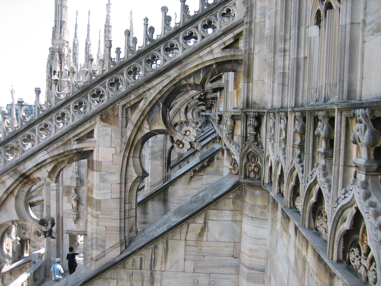 More views through buttresses.