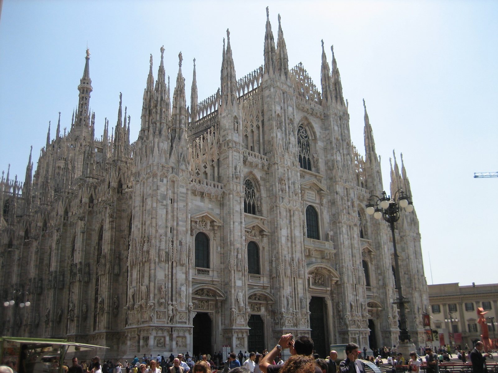 The Duomo, from the entrance to the mall-street.