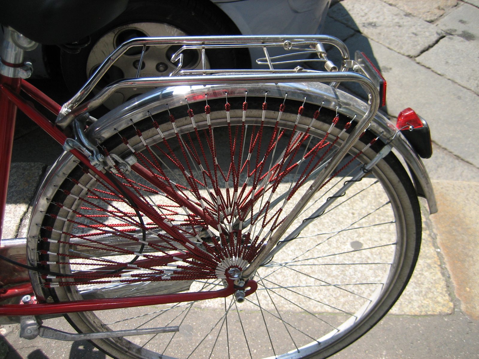 An example of some great bling on a personal bicycle.  Maybe I could trick my bike out like this.