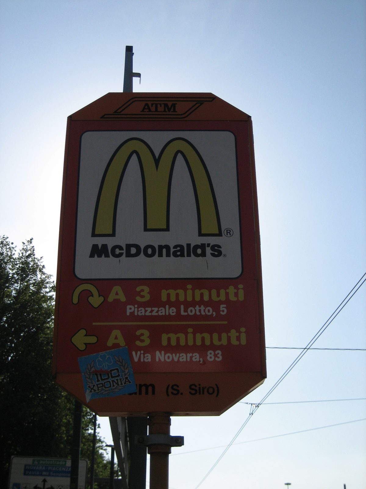 Seriously, it was weird how many McDonald's existed, all with signs like this, explaining how to...