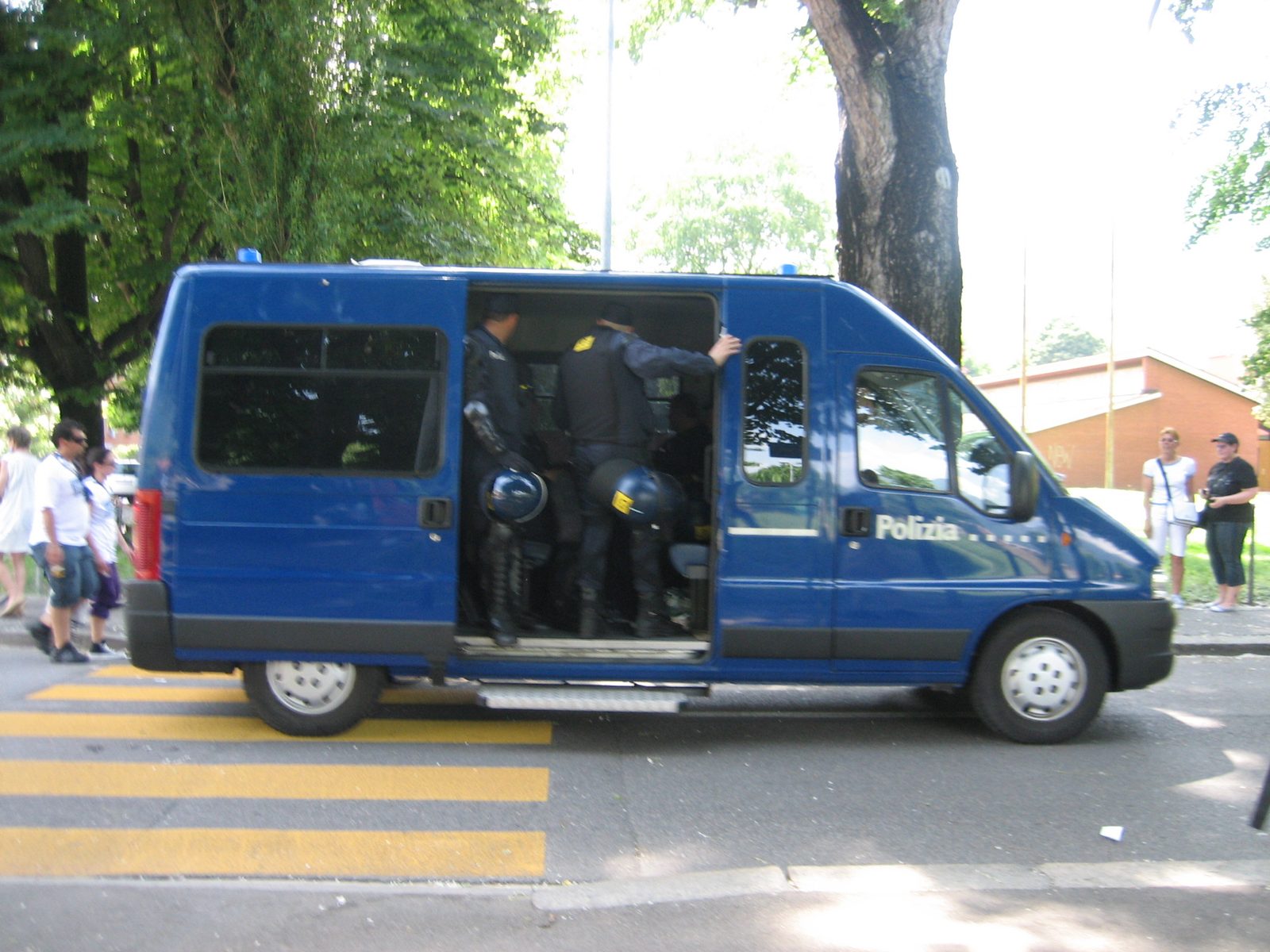 More riot police.