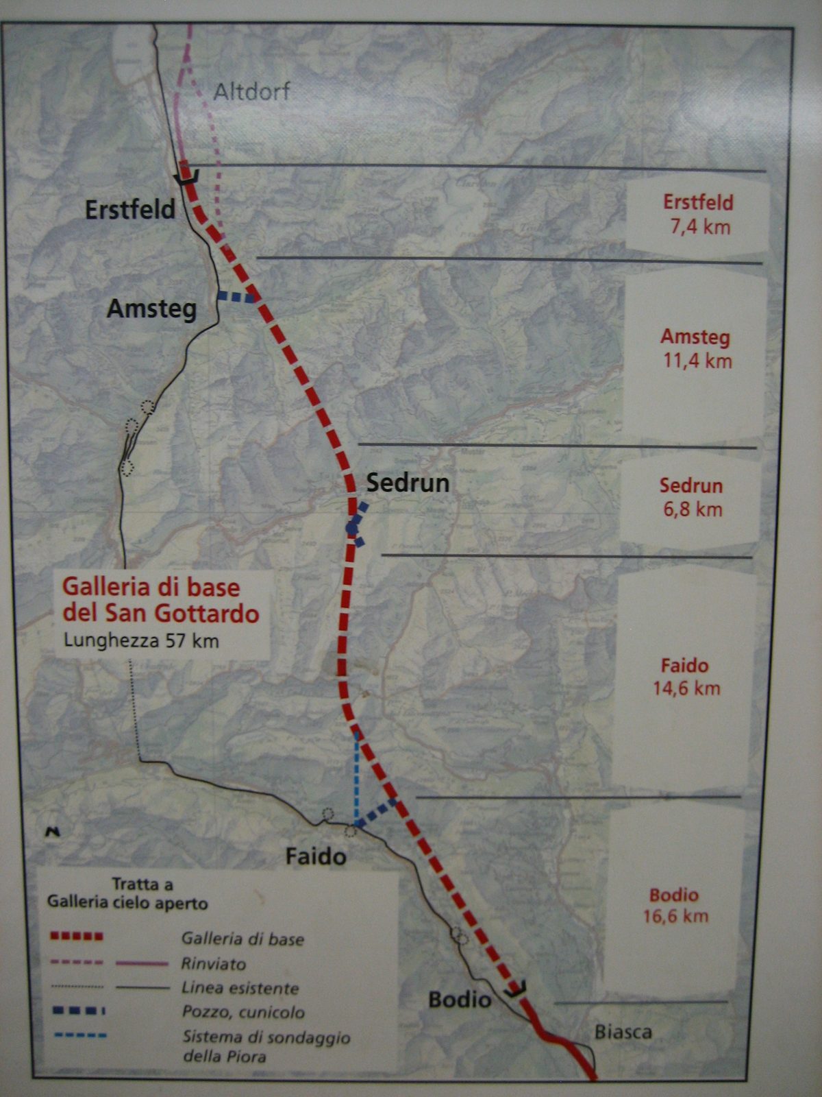 Various parts of the tunnel.